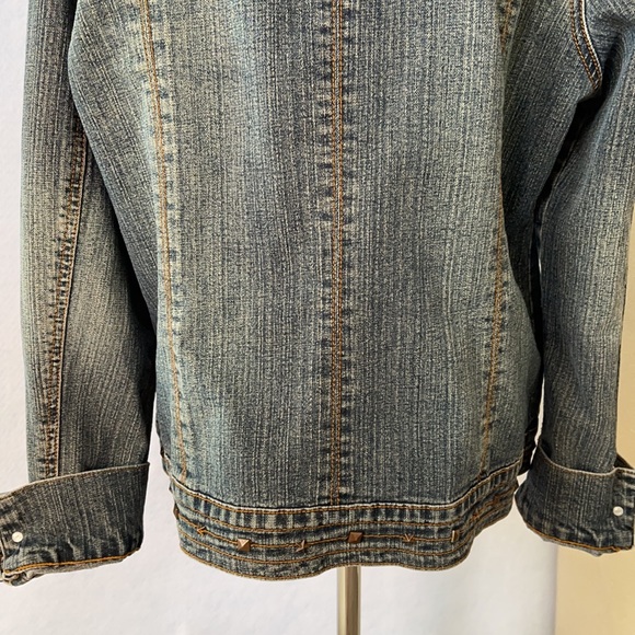 Stud Embellished Jean Jacket F.L. Jeans - Picture 8 of 12